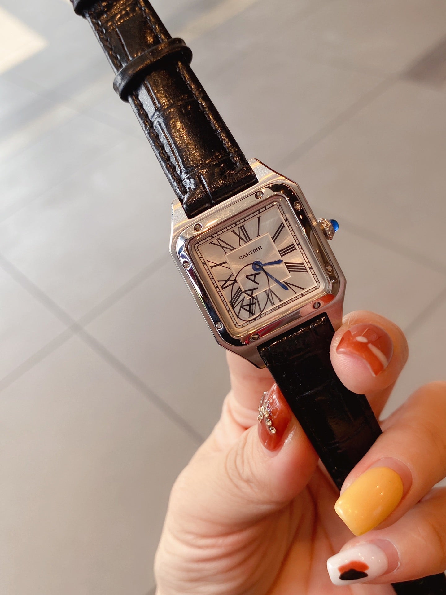 SANTOS DE CARTIE QUARTZ 28MM STEEL CASE