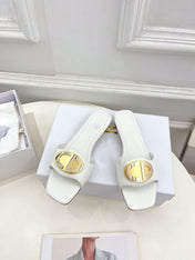 CD FOREVER HEELED 1.5CM WHITE