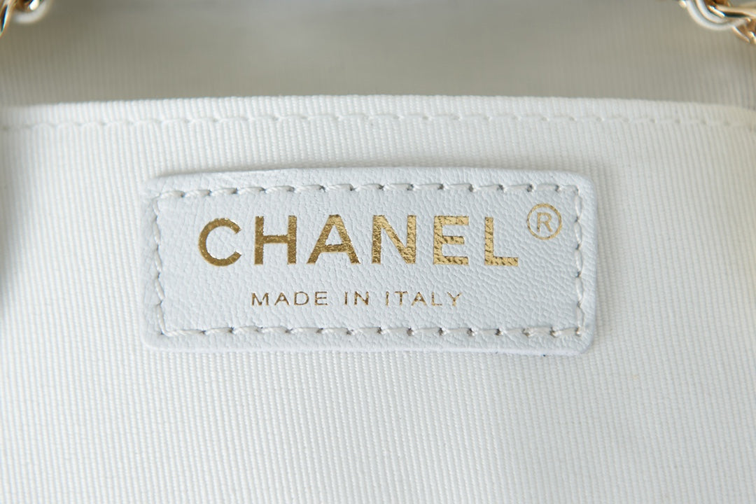 CHANEL 26S MINI BACKPACK 18 IN OFF WHITE LAMBSKIN