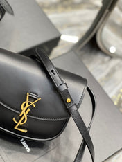 KAIA SMALL 18 HANDBAG IN BLACK CALFSKIN