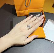 ECHAPPEE RING SILVER DIAMOND