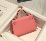 HM KELLY MINI 20 PINK EPSOM GOLD HARDWARE