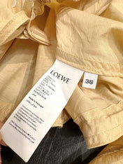LOEWE SET IN BEIGE COTTON WITH EMBROIDERED LOGO