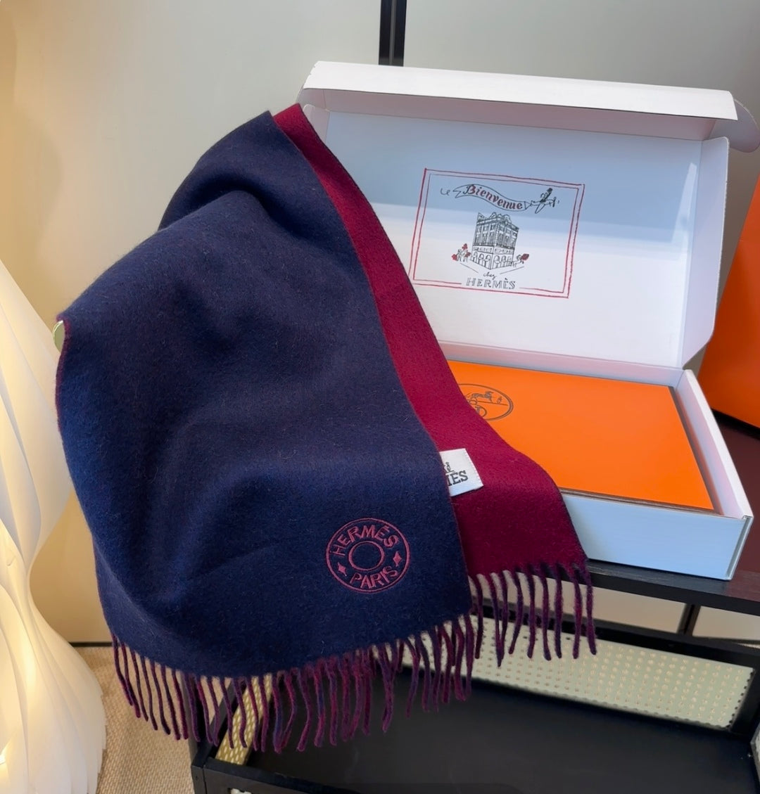 HERMES 25S SCARF 190 IN CASHMERE 854619