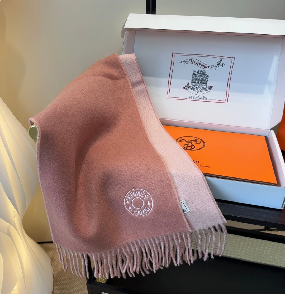 HERMES 25S SCARF 190 IN CASHMERE 854621