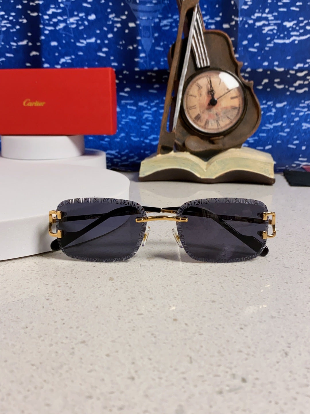 CARTIER 26S RIMLESS FRAME IN METAL 439654