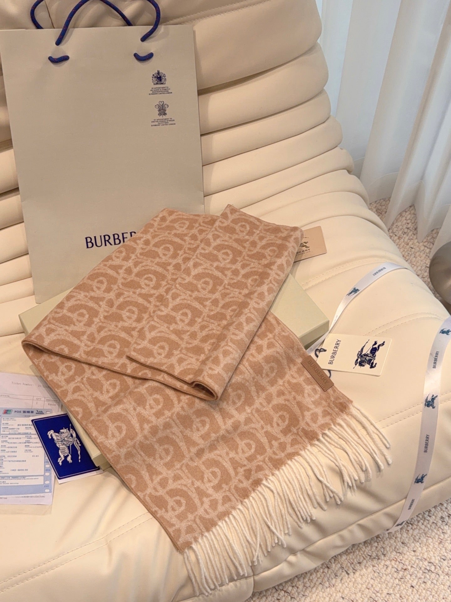 DIOR 26S SCARF 168 IN CASHMERE 504350