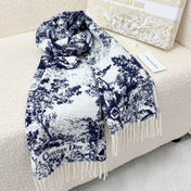DIOR 26S SCARF 190 IN CASHMERE AND WOOL 435564