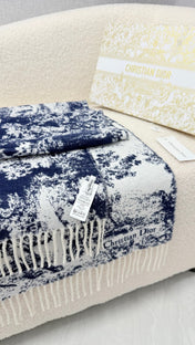 DIOR 26S SCARF 190 IN CASHMERE AND WOOL 435564
