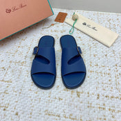 SANDALS IN CLASSIC BLUE CALFSKIN
