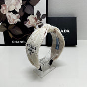 HAIRBAND IN IVORY WHITE FABRIC 381469