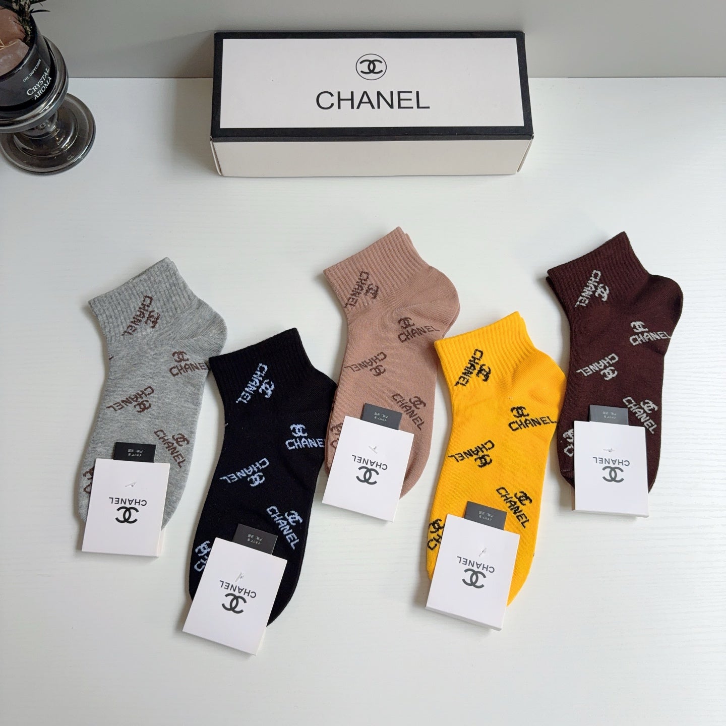 CHANEL 26S ANKLE SOCKS 395165 (1 BOX)