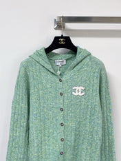 CHANEL 26S HOODED KNIT CARDIGAN 1766