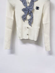 CHANEL 26S RUFFLE KNIT CARDIGAN 1678