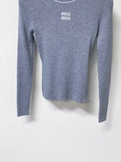 MIUMIU 26S RIBBED KNIT SWEATER 1480
