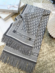 DIOR 26S SCARF 140 IN WOOL AND CASHMERE 509304