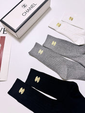 CHANEL 26S CREW SOCKS 405379 (1 BOX)