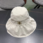 CELINE 25S BUCKET HAT 734983 IN WHITE