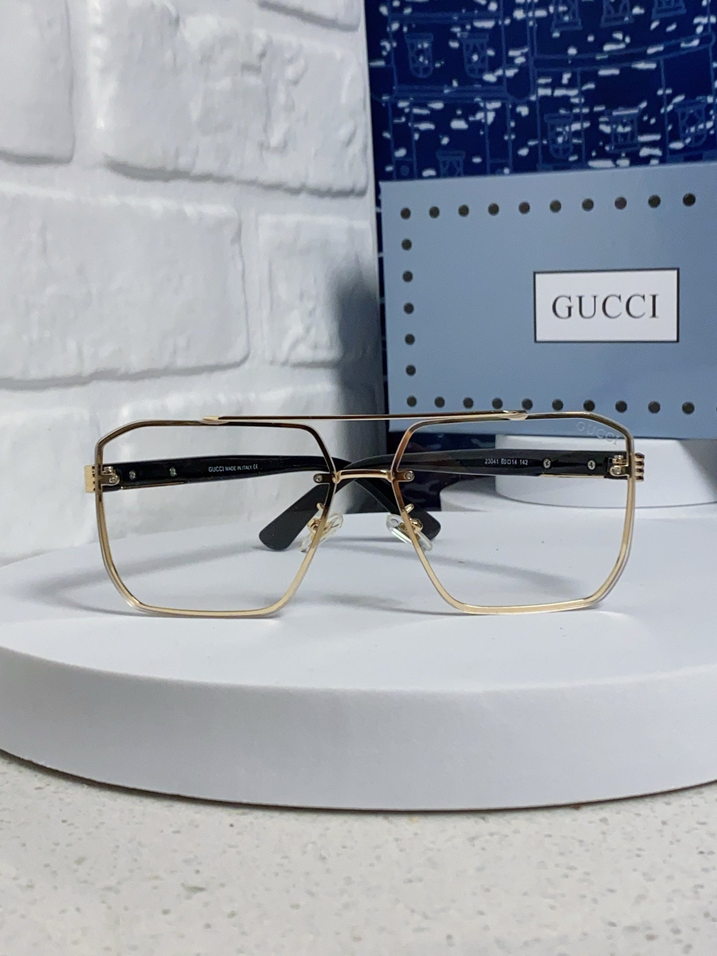 GUCCI 26S SQUARE FRAME IN METAL 420483