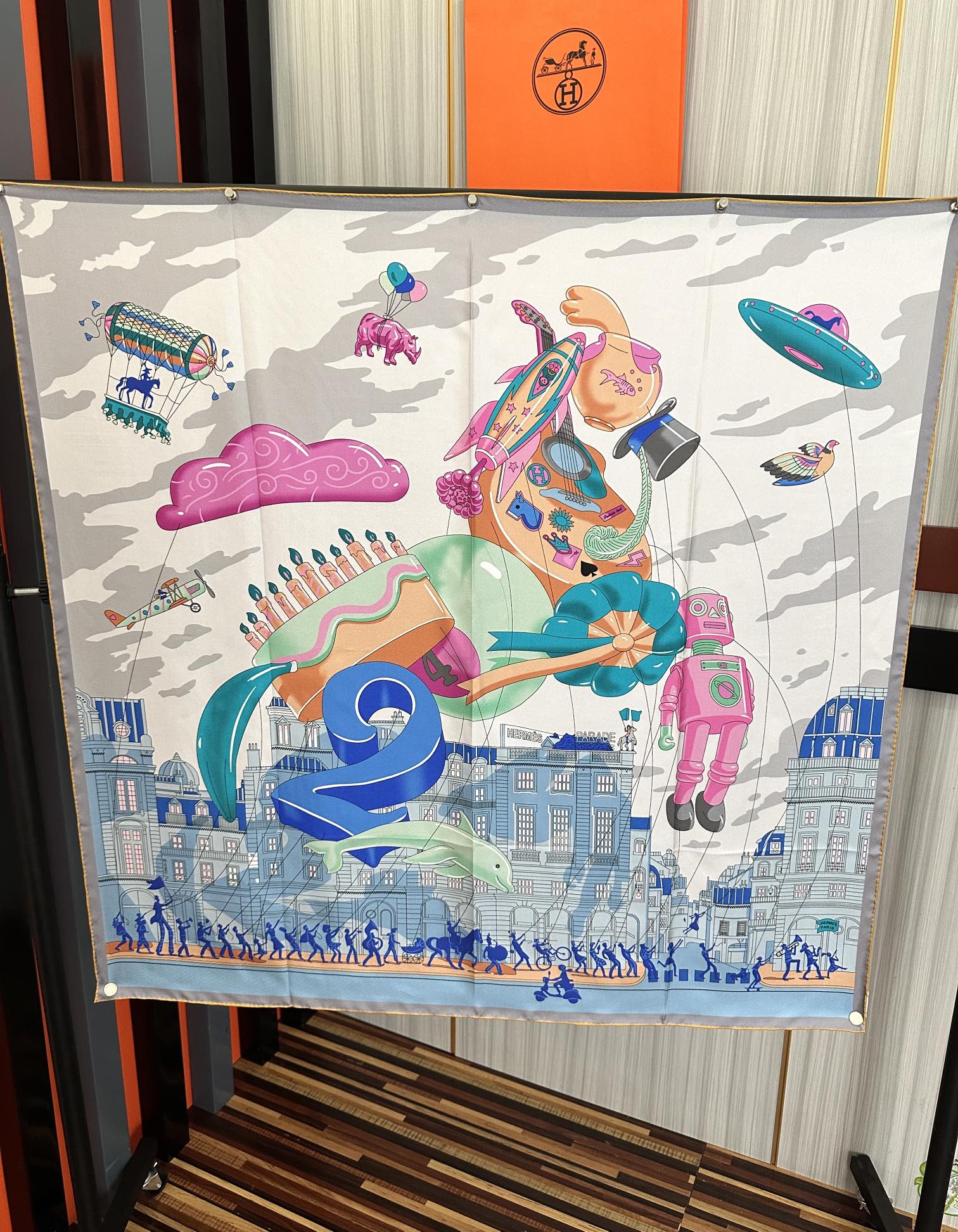 HERMES 25S SCARF 90 IN SILK 730547