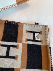 BLANKET 170 CM IN COLORFUL WOOL AND CASHMERE 118341