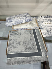 DIOR 26S SCARF 140 IN CASHMERE AND SILK 513696