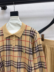 BURBERRY 25S POLO SHIRT AND SKIRT SET 0047