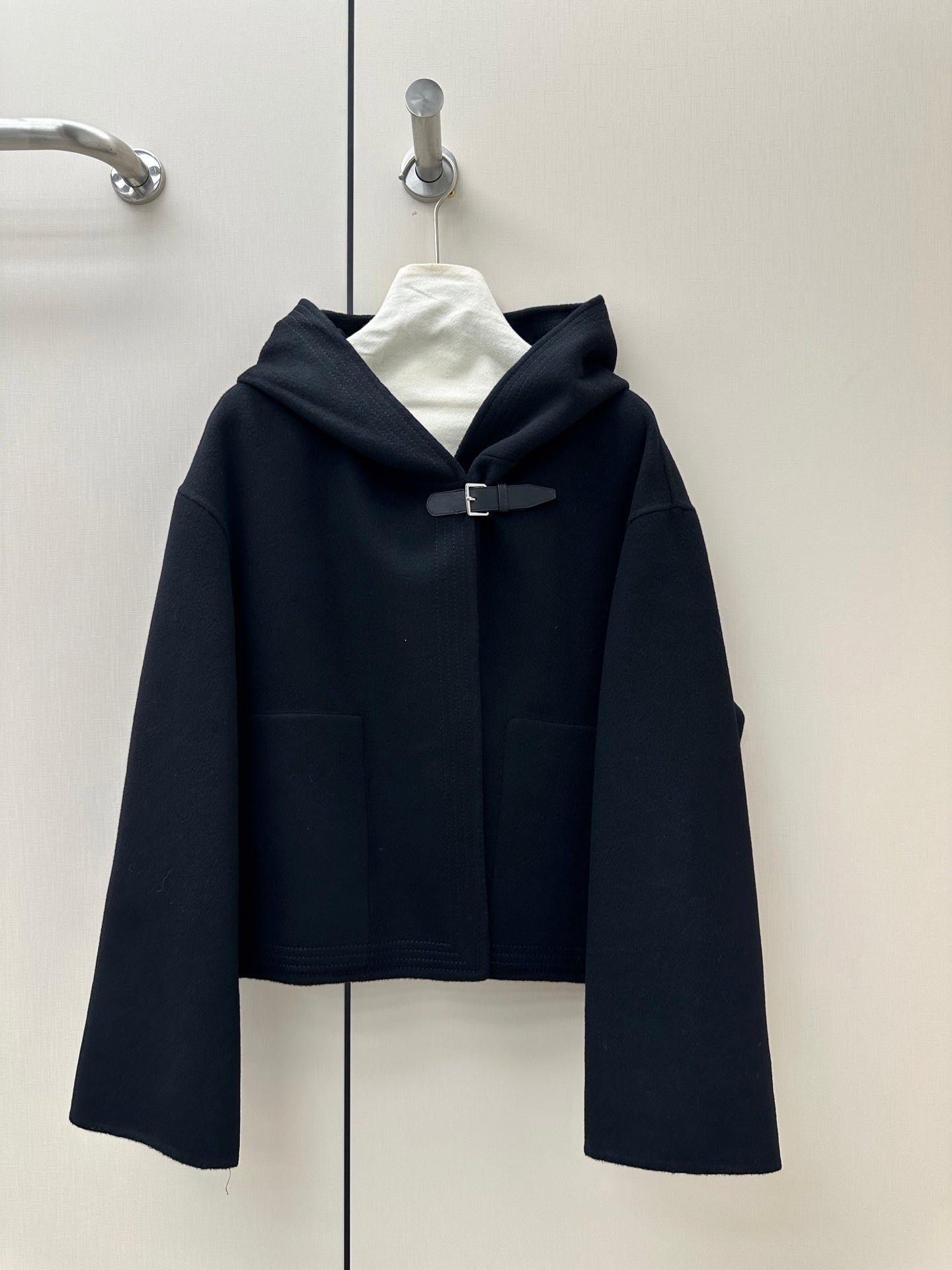 HERMES 26S CASHMERE HOODED JACKET 842